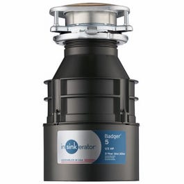 Badger 5 Garbage Disposal,  Continuous-Feed, 1/2-HP
