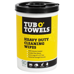 Federal Process Tub O' Towels Heavy Duty Cleaning Wipes (90-Count (Pack of 6) - 10" x 12")