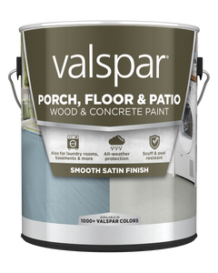 Valspar® Latex Satin Porch, Floor & Patio Paint  1 Gallon Dary Gray (1 Gallon, Dary Gray)