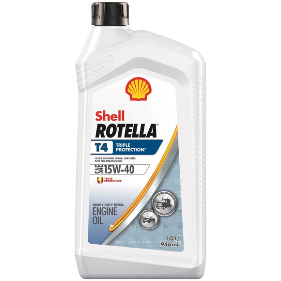 Shell Rotella® T4 Triple Protection 15W-40 1 Quart (1 quart)