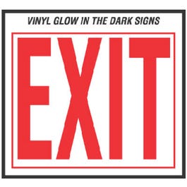 "Exit" Sign, Vinyl, 10 x 12-In.