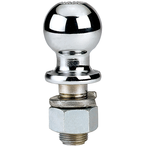 Reese Towpower  Trailer Hitch Ball, 2 in. Diameter, 6,000 lbs. Capacity, 1 in. Shank Dia, 2 in. Shank Length, Chrome (2