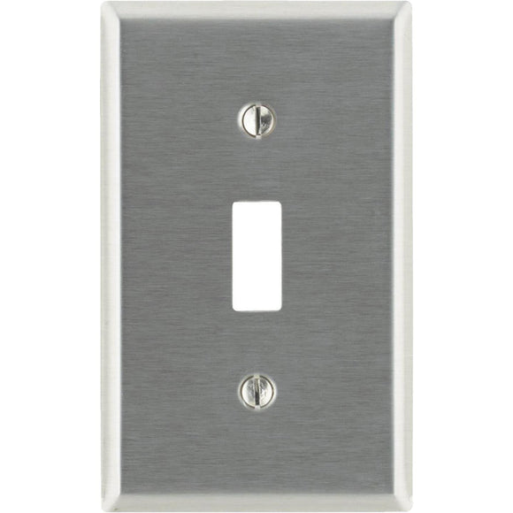 Leviton 1-Gang Stainless Steel Toggle Switch Wall Plate