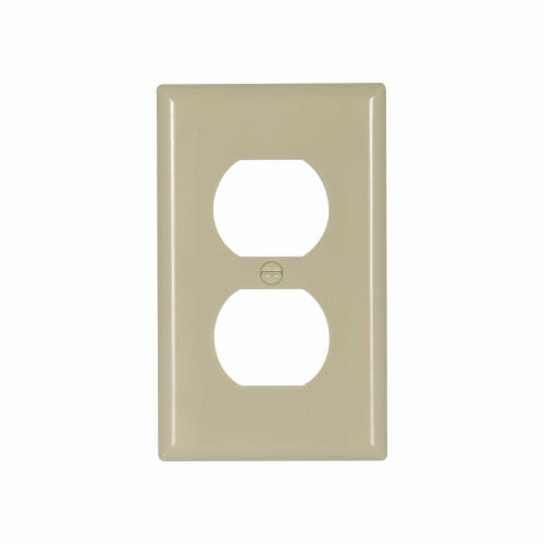 Eaton Cooper Wiring Duplex Receptacle Wallplate, Ivory 1 Gang (Ivory, 1 Gang)