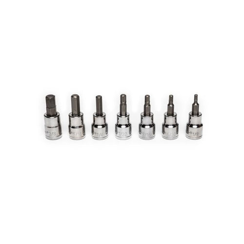 Crescent 7 Pc. 3/8 Drive Hex Bit SAE Socket Set