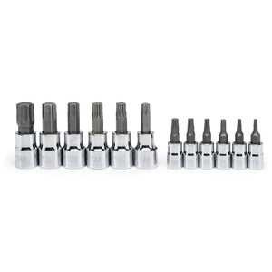 Crescent 12 Pc. 1/4" & 3/8" Drive Torx® Bit Socket Set