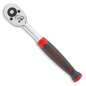 Crescent 1/2" Drive 72-Tooth Quick Release Dual Material Teardrop Ratchet 10-3/4"