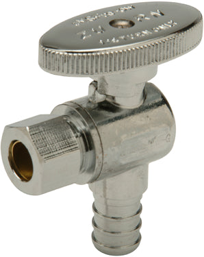 LF ANGLE VALVE CHROME 1/2X3/8 BAG