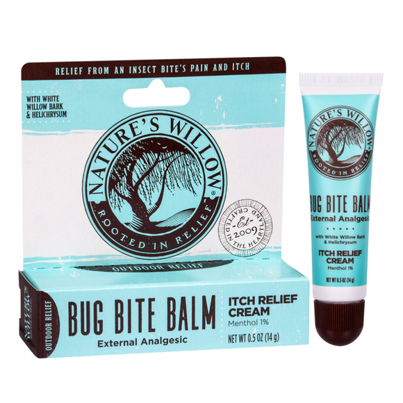 Nature’s Willow Bug Bite Balm, Natural Insect Bite Pain & Itch Relief, 0.5 oz (0.5 oz)