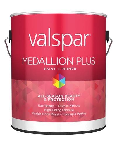 Valspar® Medallion® Plus Exterior Paint + Primer Semi-Gloss 1 Quart Clear Base (1 Quart, Clear Base)