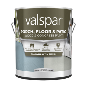 Valspar® Latex Satin Porch, Floor & Patio Paint Satin 1 Gallon Light Gray (1 Gallon, Light Gray)