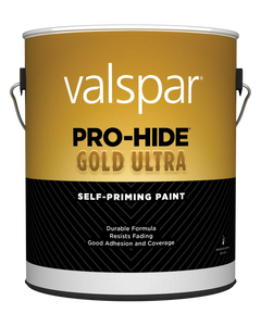 Valspar® Pro-Hide® Gold Ultra Exterior Self-Priming Paint Flat 1 Gallon Clear Base (1 Gallon, Clear Base)