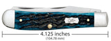 Case Pocket Worn® Peach Seed Jig Mediterranean Blue Bone Trapper (Mediterranean Blue Bone)