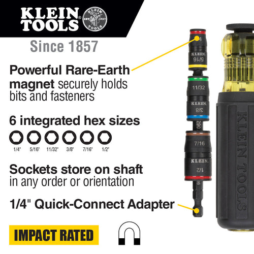 Klein Impact Flip Socket with Handle