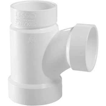 Lesso America Inc LP401-422B 4 x 4 x 3 DWV Sanitary Red Tee