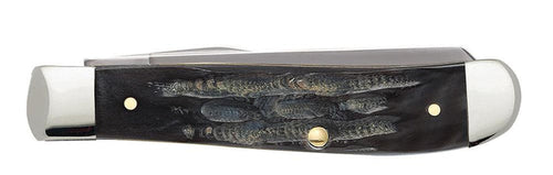 Case Jigged Buffalo Horn Mini Trapper