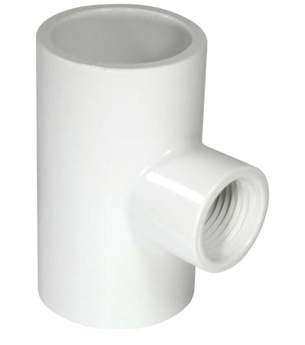 Xirtec® PVC SCH 40 Reducing Tee SOCKET X SOCKET X FPT