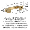 Amerock BP37120CZ Incisive Collection Pull