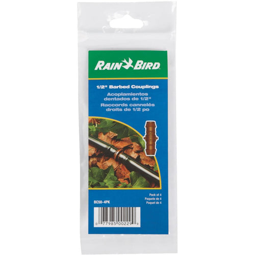 Rain Bird 1/2 In. Tubing Barbed Coupling (4-Pack)