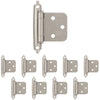 Amerock 10 PACK of Self Closing Face Mount Variable Overlay Hinge (5 Pairs)