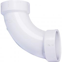 Genova Products PVC DWV Fittings 90° Long Sweep Elbow