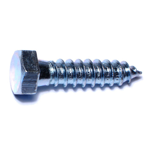 Monster Fastener Zinc Plated Grade 2 / A307 Steel Hex Head Lag Screws