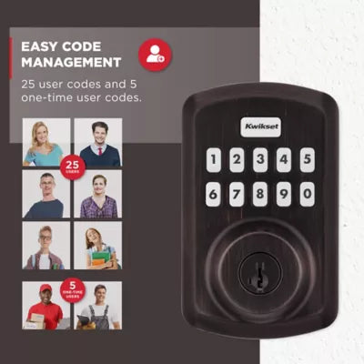Kwikset Powerbolt 250 Transitional Keypad Electronic Lock