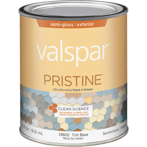 Valspar Pristine 100% Acrylic Paint & Primer Semi-Gloss Exterior House Paint