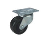 ProSource Swivel Caster Heavy Duty Rubber Black Wheel Plate 125 lb Steel Housing Material