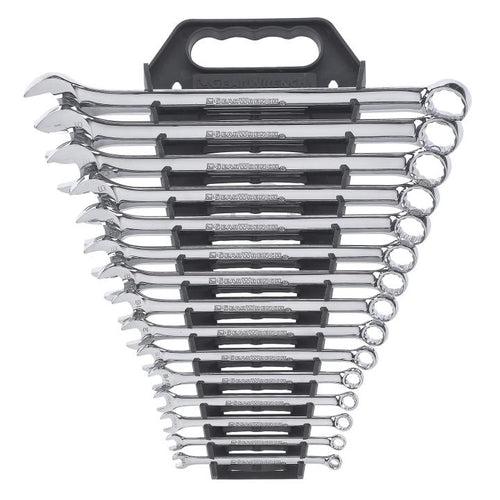 GearWrench 15 Piece 12 Point Long Pattern Combination SAE Wrench Set