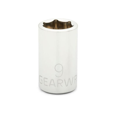 GearWrench 1/4 Drive 6 Point Standard Metric Socket 9mm