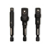 GearWrench 3 Piece 1/4 x 2-1/2 Hex Impact Adapter Set