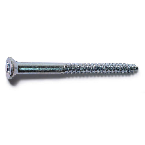Monster Fastener Zinc Plated Steel Phillips Flat Head Wood Screws