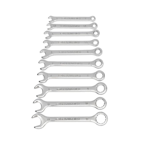 GearWrench 10 Piece Metric Midget Combination Wrench Set