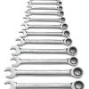 GearWrench 13 Piece 72-Tooth 12 Point Ratcheting Combination SAE Wrench Set