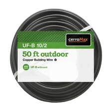 Marmon Home Improvement 50 ft. 10/2 Gray Solid CerroMax Copper UF-B Cable with Ground Wire