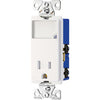 Eaton Cooper Wiring  15-Amp White Decorator Single Electrical Outlet