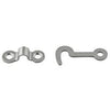 Hook & Staple Fastener, Satin Nickel