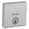 Downtown Square Single-Cylinder Deadbolt, Satin Nickel