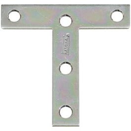 2-Pk., 3 x 3-In. Zinc "T" Plate