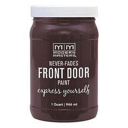 Front Door Paint, Sincere Dark Brown Satin, 1-Qt.