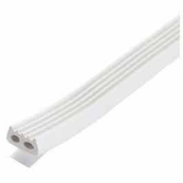 All Climate Weatherstrip, "D" Profile, White, 9/32-In. x 10-Ft.