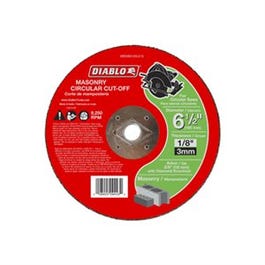 Masonry Circular Cut-Off Disc, 6.5 x 1/8 x 5/8-In.