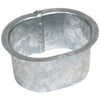 Gutter Drop Outlet, B Style, Narrow Flange Galvanized Steel, 2 x 3-In.