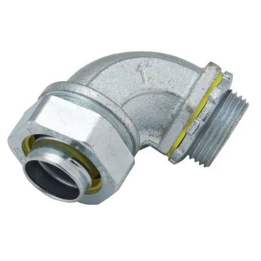 Hubbell Raco 1/2 in. 90 Degree Liquidtight Connector, Uninsulated (1/2