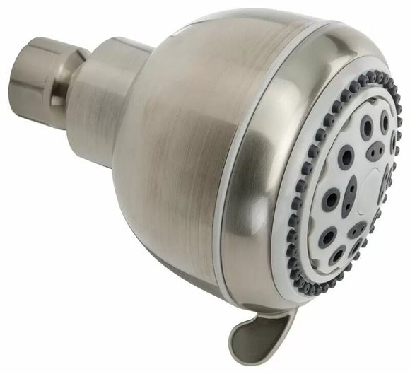 Keeney Stylewise 5 Function Shower Head Brushed Nickel, 3.35 in. (3.35