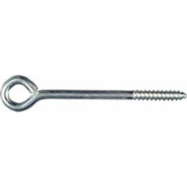 Lag Screw Eye, Zinc, 1/4 x 5-In.