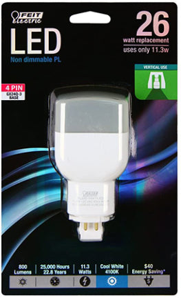 LED BULB 800 LUMEN COOL WT VERT