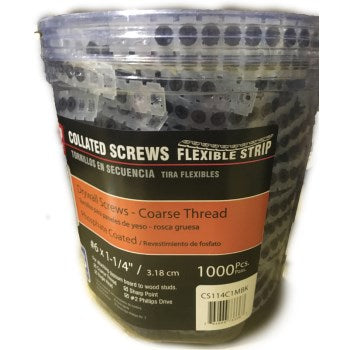 Prime Source Fastening Systems CS114C1MBK 1-1/4 Collated Scrw - La ...