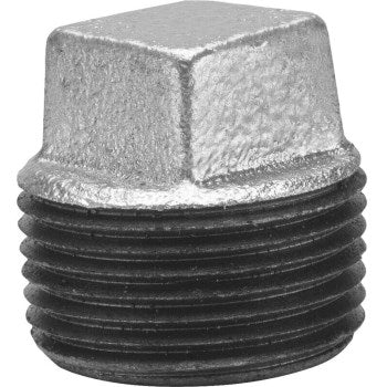 B & K Industries Square Head Plug 150# Malleable Iron Threaded Fittings 3/4